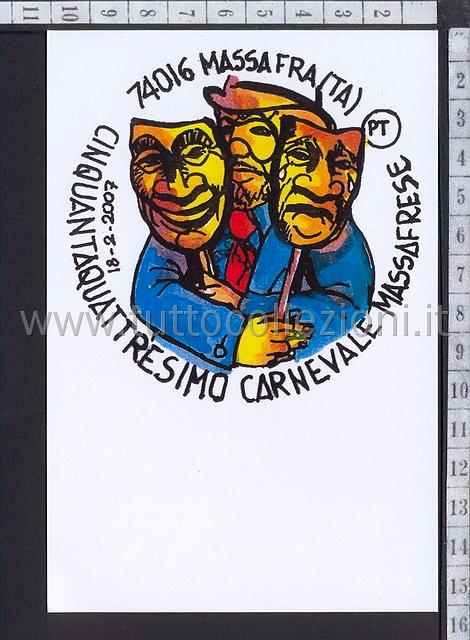 Collezionismo di cartoline postali pubblicitarie di carnevale